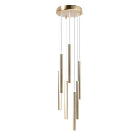 olśniewająca oprawa Sigma SOPEL LUX lampa wisząca 40960 kolor złoty szczotkowany 7 x G9 3W Led