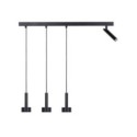 harmonijna oprawa Sigma STAMP lampa wisząca 41246 kolor czarny 3x GX53 12W LED- 1xG9 3W LED