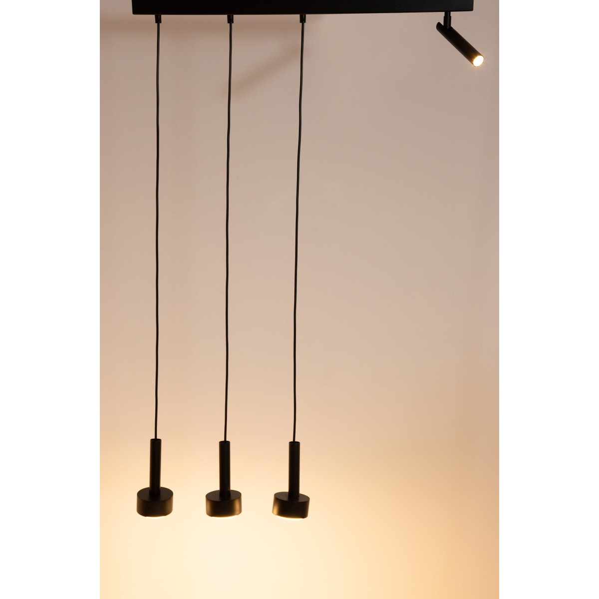 harmonijna oprawa Sigma STAMP lampa wisząca 41246 kolor czarny 3x GX53 12W LED- 1xG9 3W LED