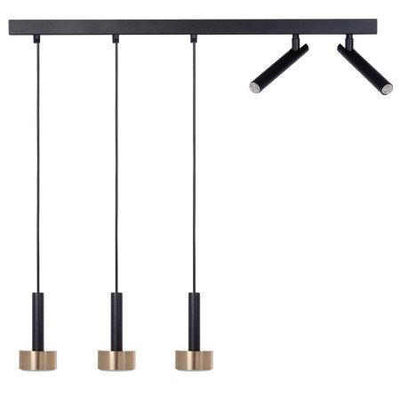 niebanalna oprawa Sigma STAMP lampa wisząca 41254 kolor czarny 3x GX53 12W LED- 2xG9 3W LED