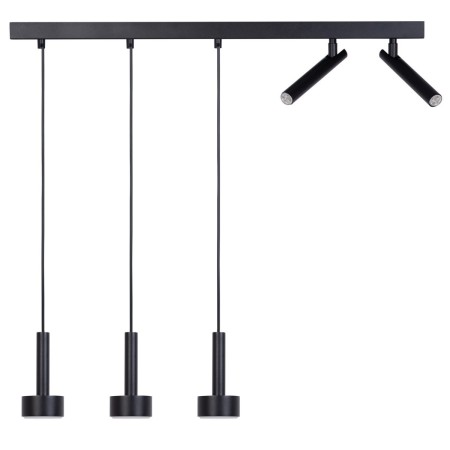 olśniewająca oprawa Sigma STAMP lampa wisząca 41247 kolor czarny 3x GX53 12W LED- 2xG9 3W LED