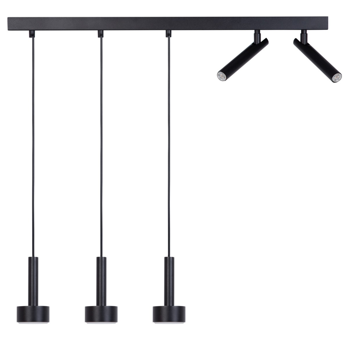 olśniewająca oprawa Sigma STAMP lampa wisząca 41247 kolor czarny 3x GX53 12W LED- 2xG9 3W LED