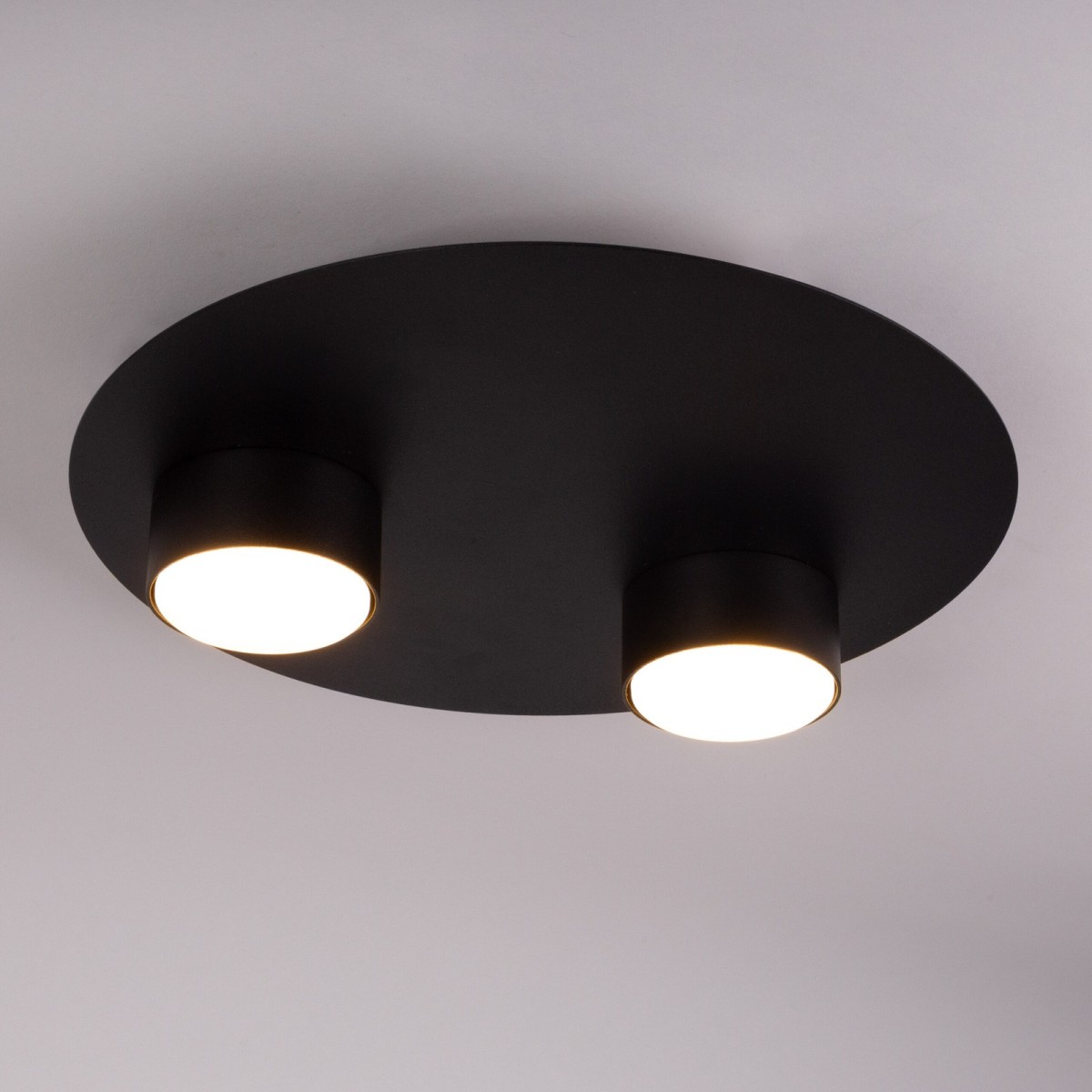 wdzięczna oprawa Sigma STAR plafon 40909 kolor czarny 2xGX5312w led