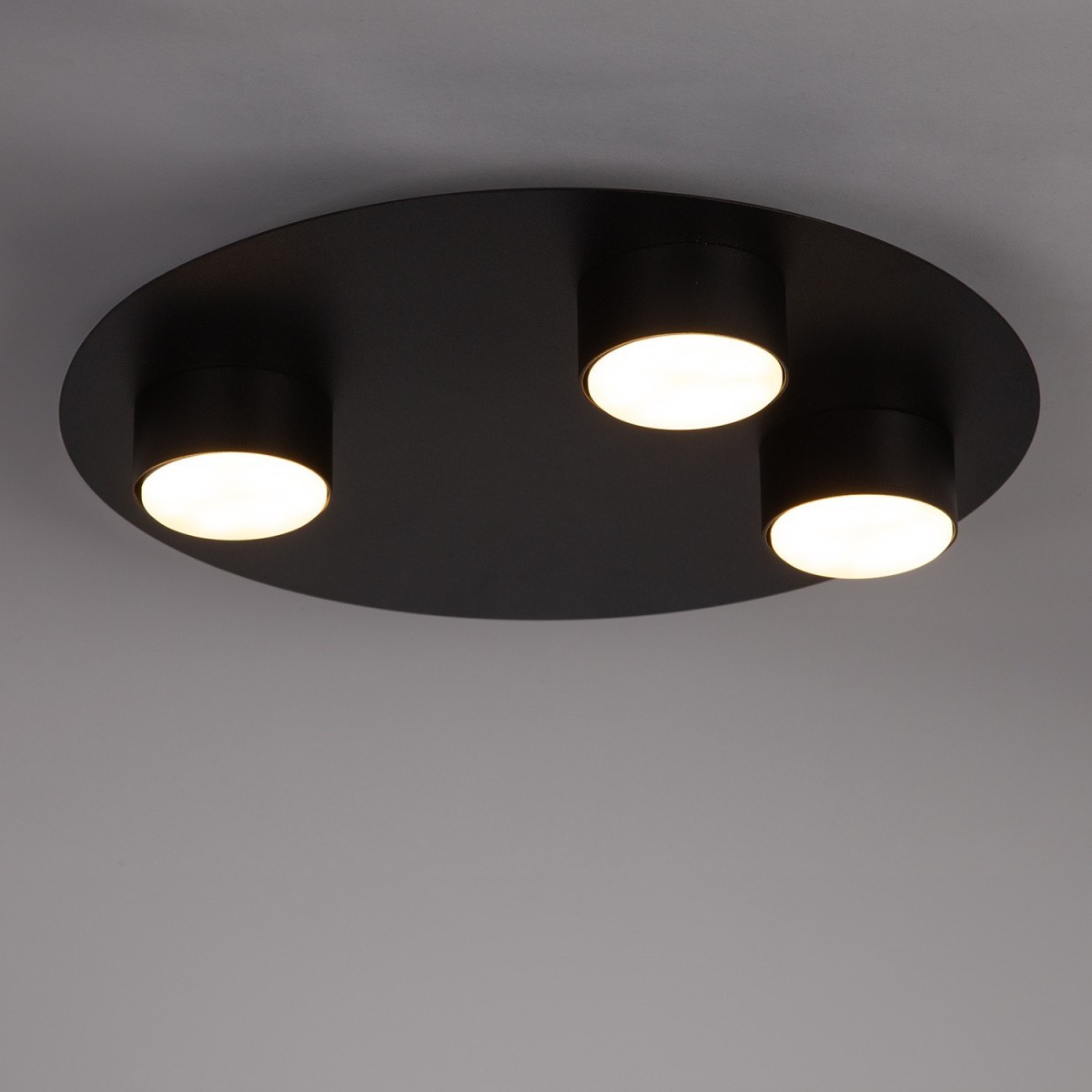 zgrabna oprawa Sigma STAR plafon 40910 kolor czarny 3xGX5312w led