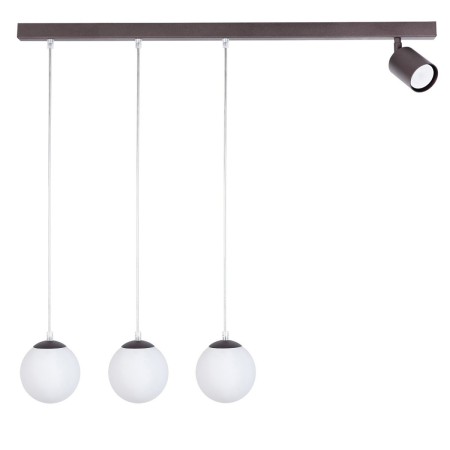 niezwykła oprawa Sigma TAVIRA lampa wisząca 41271 kolor brąz 3XG9 12W LED- 1XGU10 10W LED