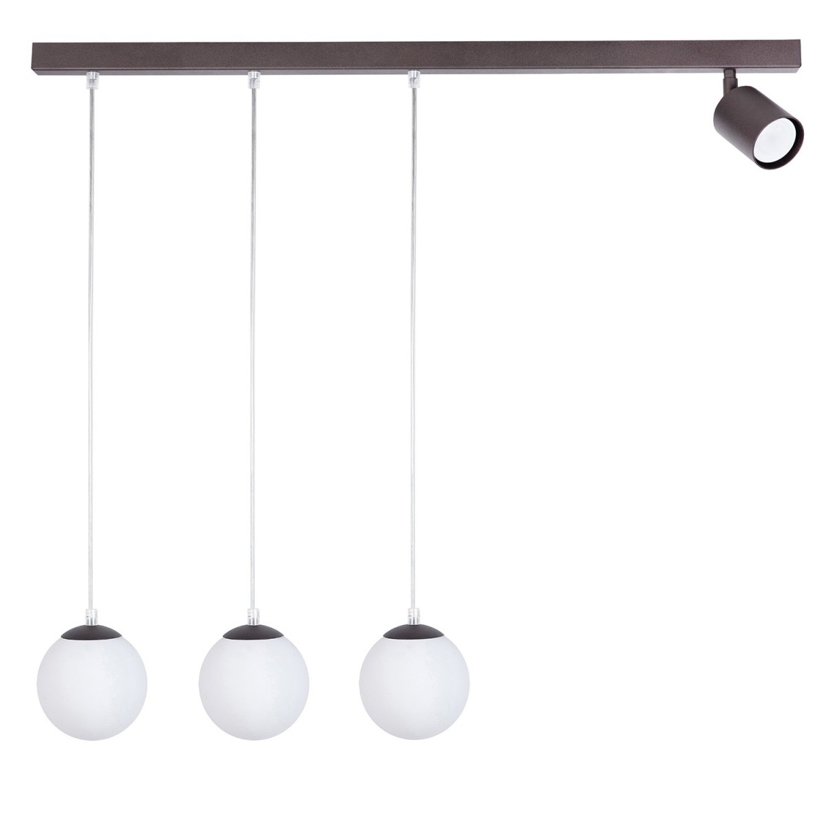 niezwykła oprawa Sigma TAVIRA lampa wisząca 41271 kolor brąz 3XG9 12W LED- 1XGU10 10W LED