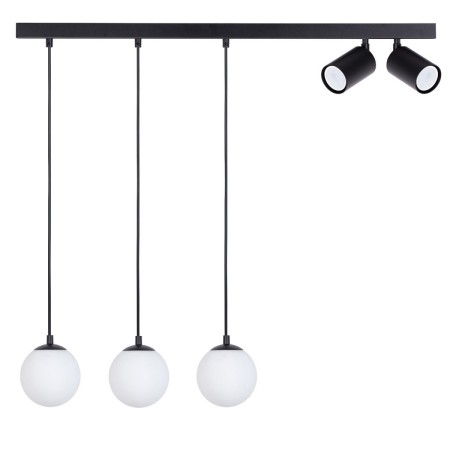 olśniewająca oprawa Sigma TAVIRA lampa wisząca 41265 kolor czarny 3XG9 12W LED- 2XGU10 10W LED