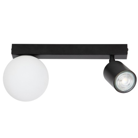 pełna wdzięku oprawa Sigma TAVIRA plafon 41314 kolor czarny 1XG9 12W LED- 1XGU10 10W LED