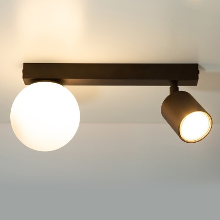 przyjemna dla oka oprawa Sigma TAVIRA plafon 41315 kolor brąz 1XG9 12W LED- 1XGU10 10W LED