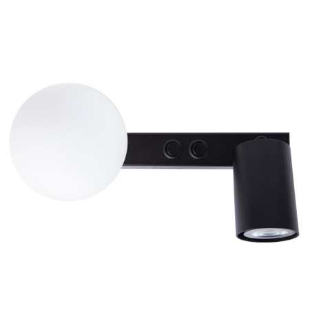 urzekająca oprawa Sigma TAVIRA kinkiet 41259 kolor czarny 1XG9 12W LED- 1XGU10 10W LED