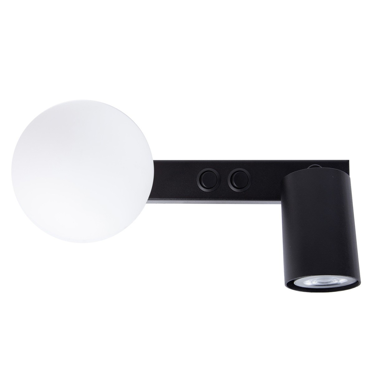 urzekająca oprawa Sigma TAVIRA kinkiet 41259 kolor czarny 1XG9 12W LED- 1XGU10 10W LED