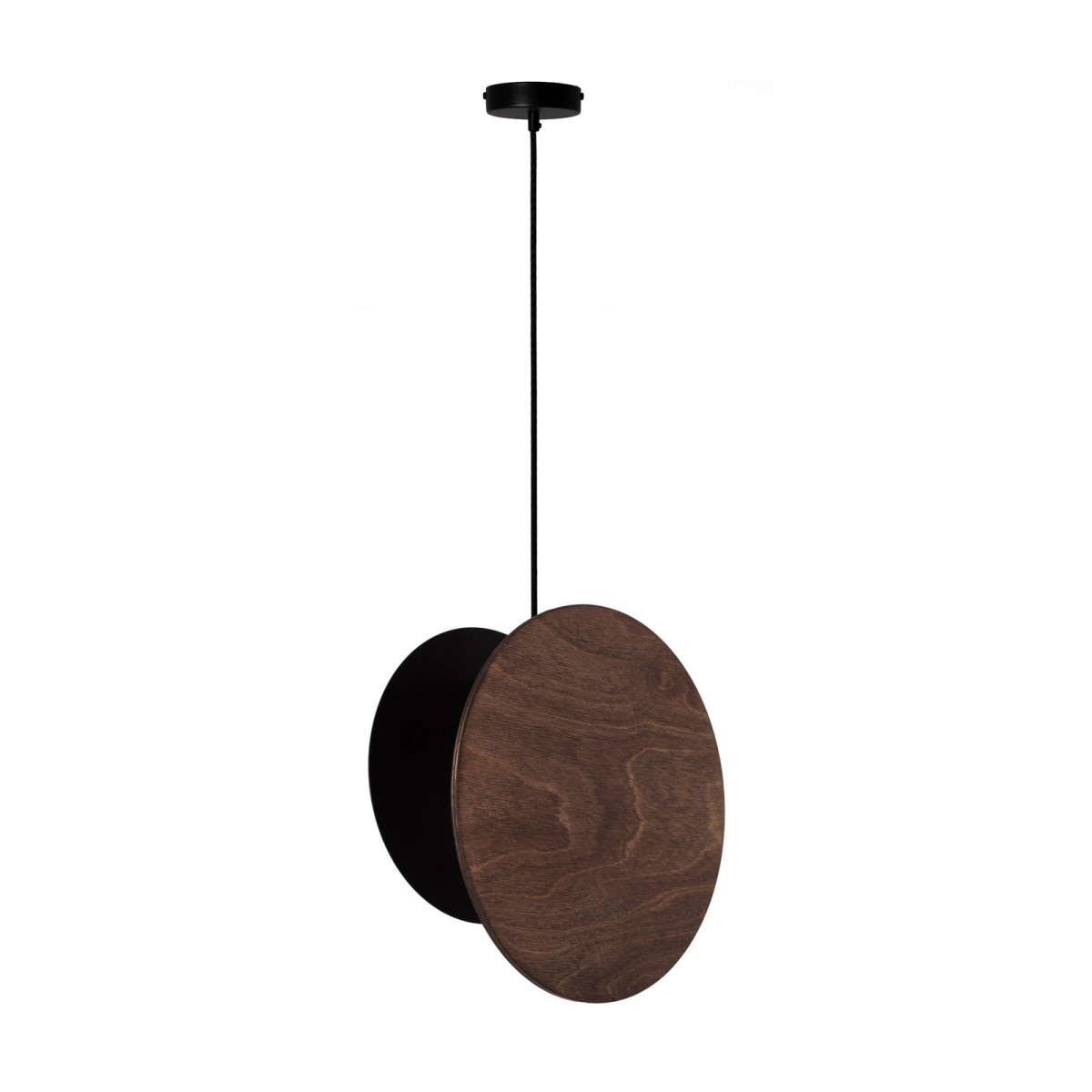 wytworna oprawa Sigma TOLA lampa wisząca 40891 kolor czarny-brąz-orzech 1xE27 15W Led