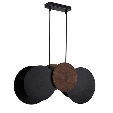 zachwycająca oprawa Sigma TOLA lampa wisząca 40892 kolor czarny-brąz-orzech 2xE27 15W Led