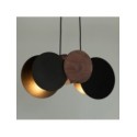 zachwycająca oprawa Sigma TOLA lampa wisząca 40892 kolor czarny-brąz-orzech 2xE27 15W Led