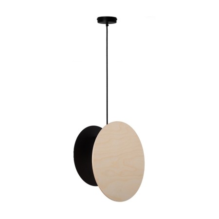 atrakcyjna oprawa Sigma TOLA lampa wisząca 40894 kolor czarny-brzoza 1xE27 15W Led