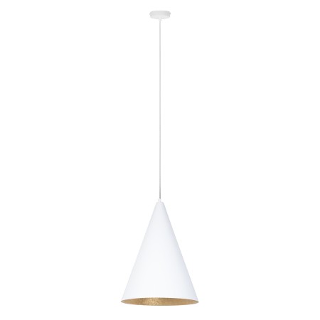 charakterystyczna oprawa Sigma VESUVIO lampa wisząca 41026 kolor biały-złoty 1 x E27 15W Led