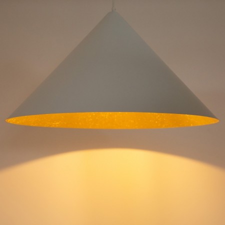 delikatna oprawa Sigma VESUVIO lampa wisząca 41027 kolor biały-złoty 1 x E27 15W Led