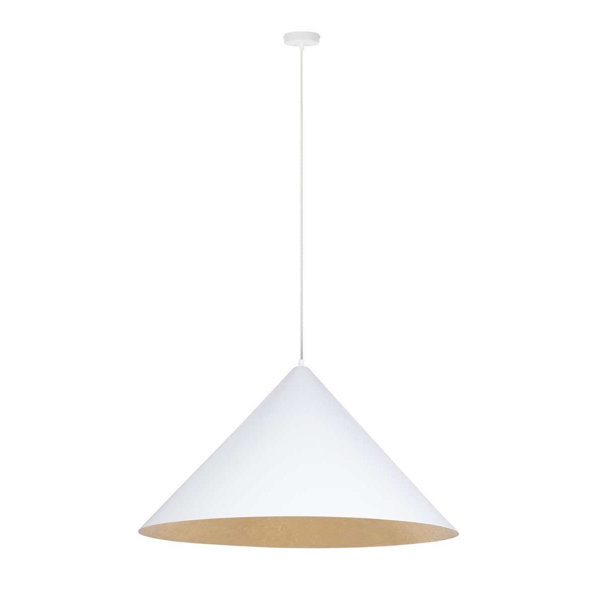 designerska oprawa Sigma VESUVIO lampa wisząca 41028 kolor biały-złoty 3 x E27 15W Led