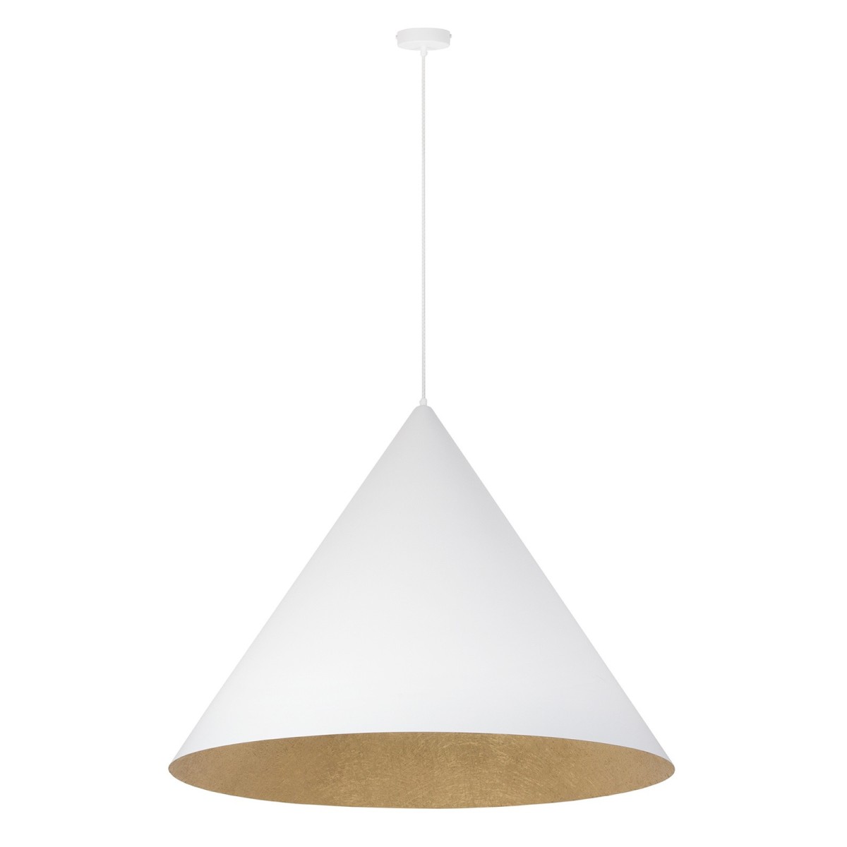 efektowna oprawa Sigma VESUVIO lampa wisząca 41029 kolor biały-złoty 1 x E27 15W Led