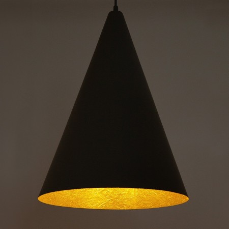 elegancka oprawa Sigma VESUVIO lampa wisząca 41036 kolor czarny-złoty 1 x E27 15W Led