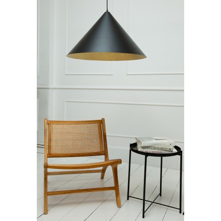 elegancka oprawa Sigma VESUVIO lampa wisząca 41037 kolor czarny-złoty 1 x E27 15W Led