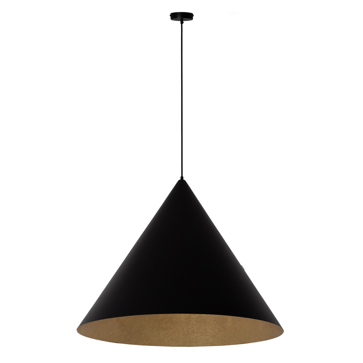 gustowna oprawa Sigma VESUVIO lampa wisząca 41039 kolor czarny-złoty 1 x E27 15W Led