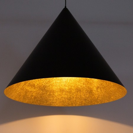 gustowna oprawa Sigma VESUVIO lampa wisząca 41039 kolor czarny-złoty 1 x E27 15W Led