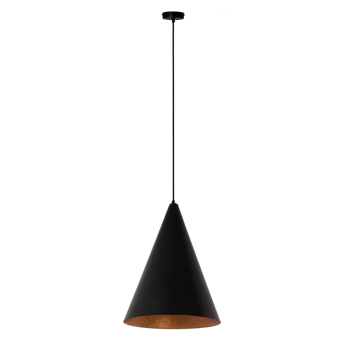 imponująca oprawa Sigma VESUVIO lampa wisząca 41041 kolor czarny-miedziany 1 x E27 15W Led