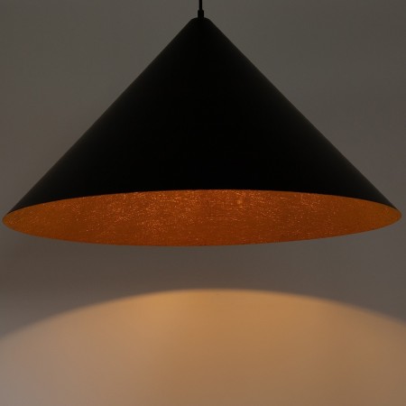 niepowtarzalna oprawa Sigma VESUVIO lampa wisząca 41043 kolor czarny-miedziany 3 x E27 15W Led