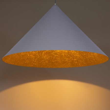 przyjemna dla oka oprawa Sigma VESUVIO lampa wisząca 41048 kolor szary-złoty 3 x E27 15W Led