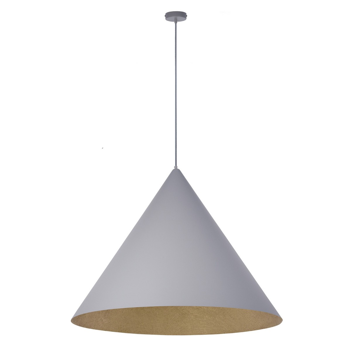 stylowa oprawa Sigma VESUVIO lampa wisząca 41050 kolor szary-złoty 3x E27 15W Led