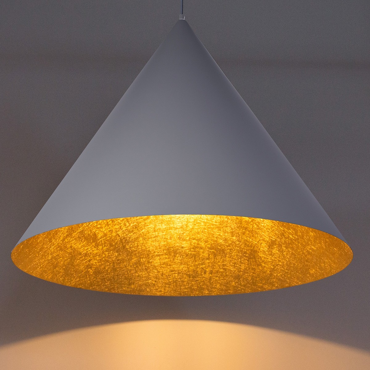 stylowa oprawa Sigma VESUVIO lampa wisząca 41050 kolor szary-złoty 3x E27 15W Led