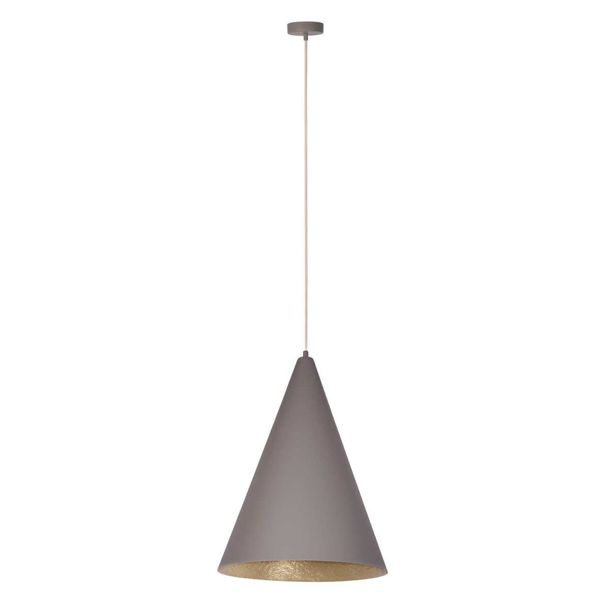 wdzięczna oprawa Sigma VESUVIO lampa wisząca 41056 kolor taupe-złoty 1 x E27 15W Led