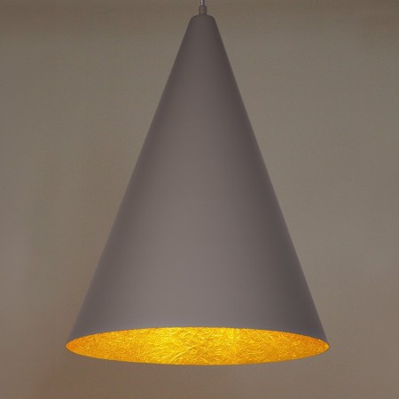 wdzięczna oprawa Sigma VESUVIO lampa wisząca 41056 kolor taupe-złoty 1 x E27 15W Led