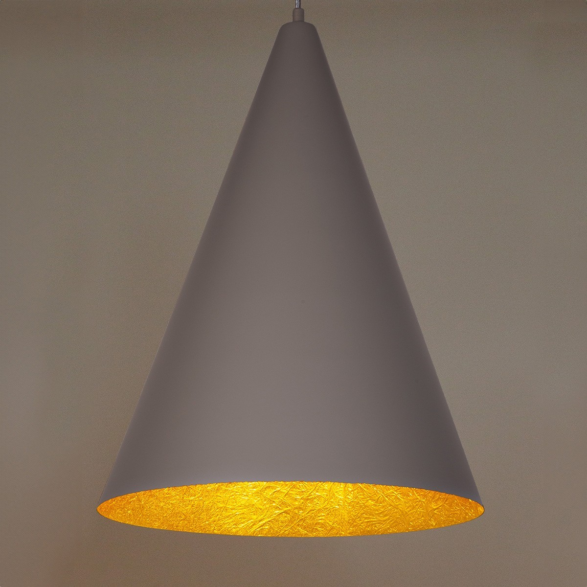 wdzięczna oprawa Sigma VESUVIO lampa wisząca 41056 kolor taupe-złoty 1 x E27 15W Led