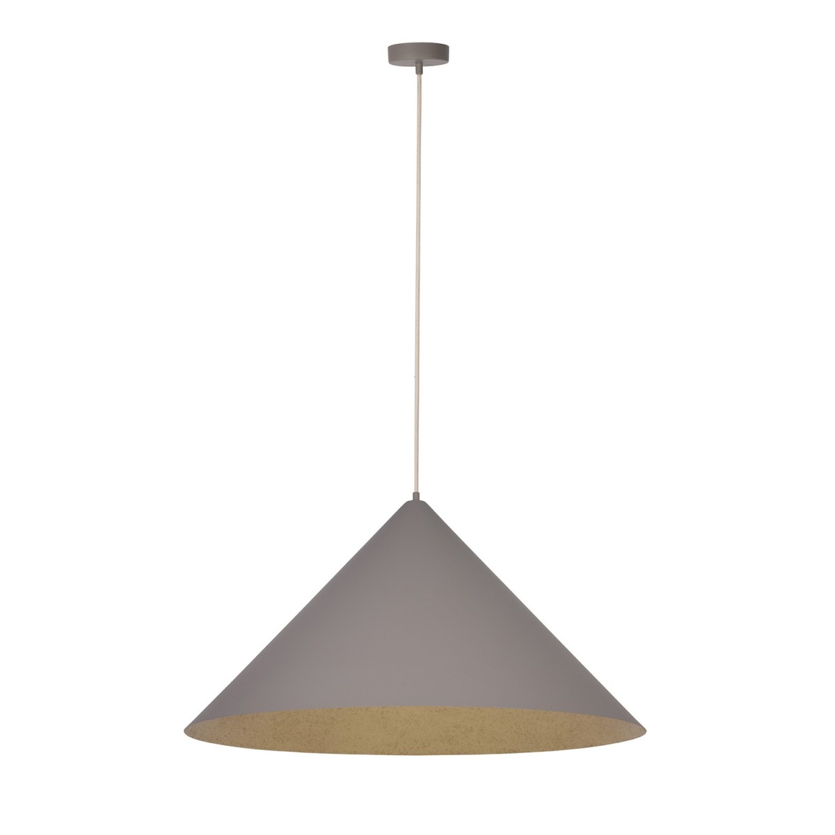 wytworna oprawa Sigma VESUVIO lampa wisząca 41057 kolor taupe-złoty 1 x E27 15W Led