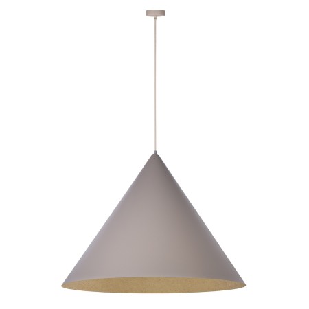 zgrabna oprawa Sigma VESUVIO lampa wisząca 41059 kolor taupe-złoty 1 x E27 15W Led