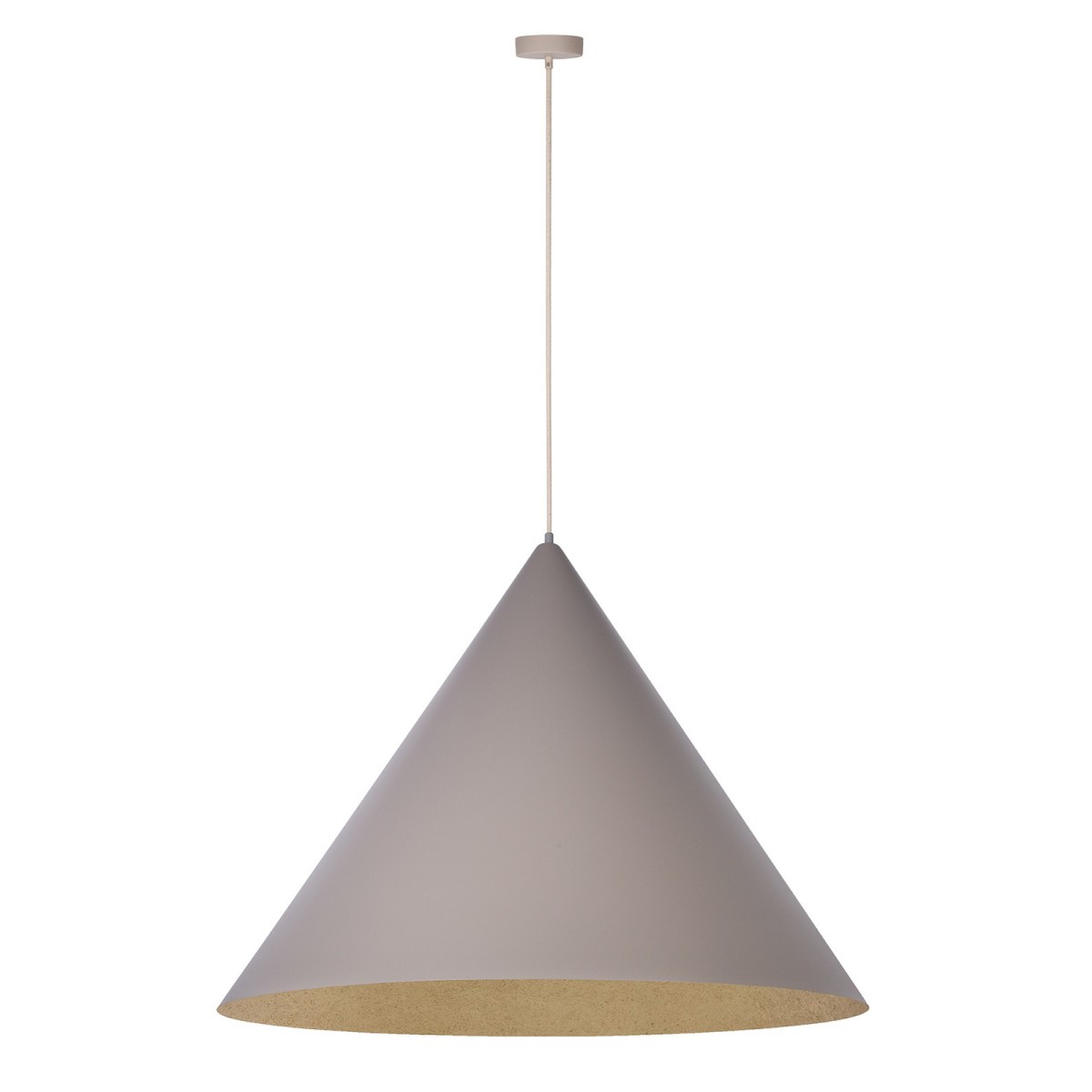 atrakcyjna oprawa Sigma VESUVIO lampa wisząca 41060 kolor taupe-złoty 3x E27 15W Led