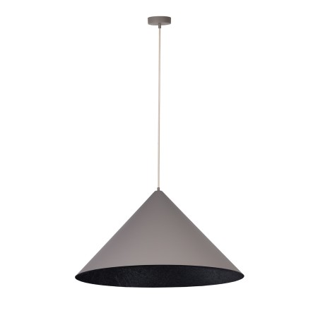 delikatna oprawa Sigma VESUVIO lampa wisząca 41062 kolor taupe-czarny 1 x E27 15W Led