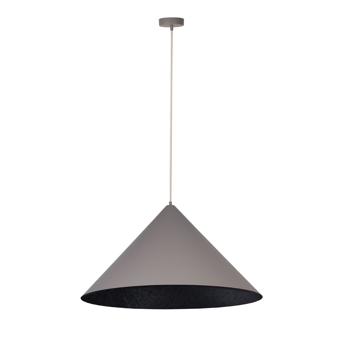 designerska oprawa Sigma VESUVIO lampa wisząca 41063 kolor taupe-czarny 3 x E27 15W Led