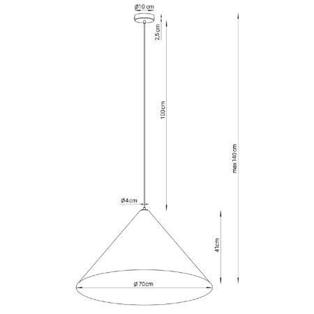designerska oprawa Sigma VESUVIO lampa wisząca 41063 kolor taupe-czarny 3 x E27 15W Led