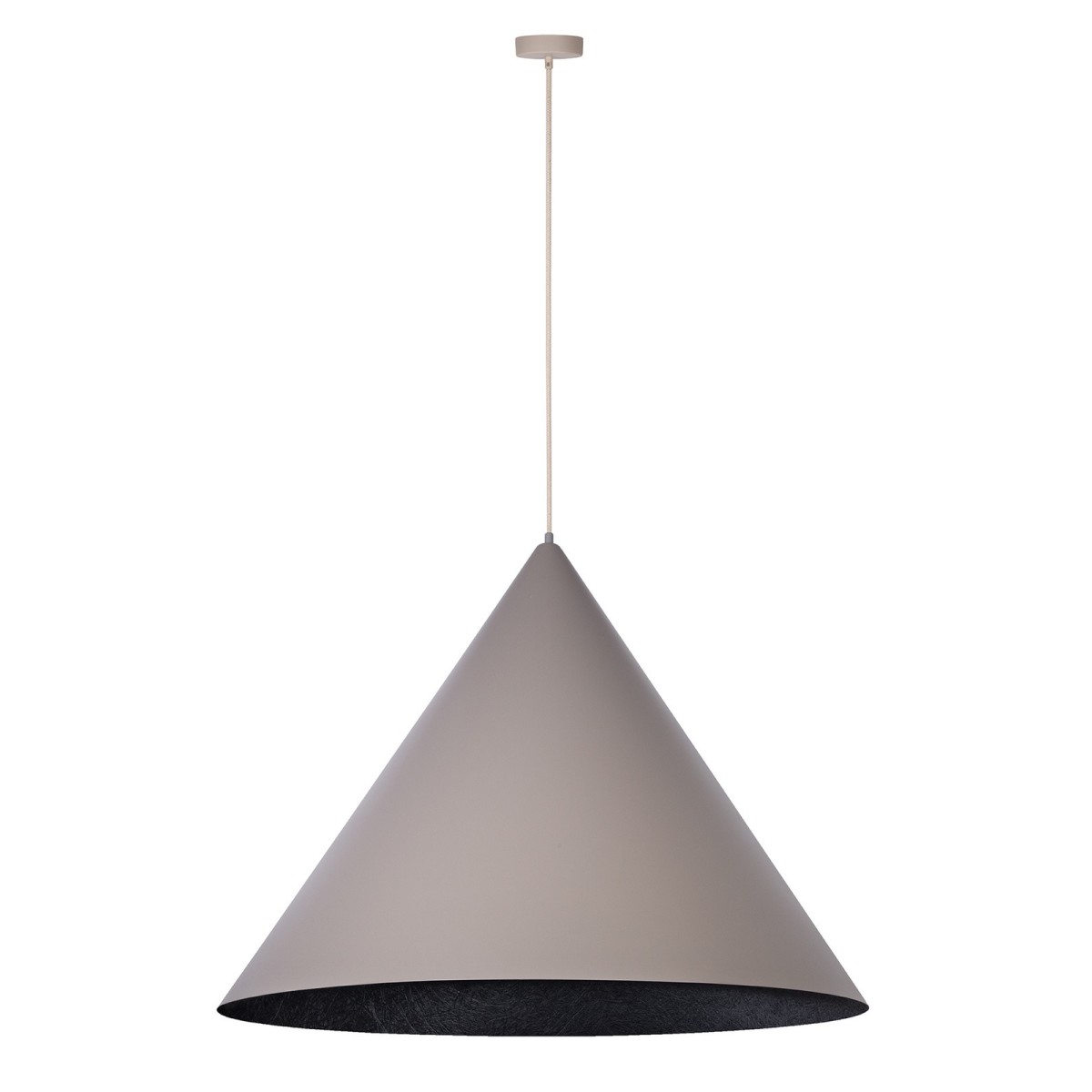 efektowna oprawa Sigma VESUVIO lampa wisząca 41064 kolor taupe-czarny 1 x E27 15W Led