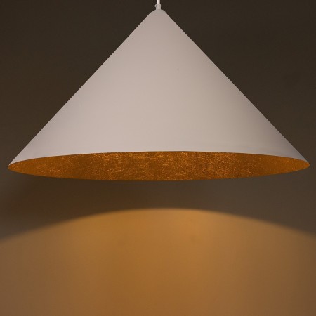 estetyczna oprawa Sigma VESUVIO lampa wisząca 41068 kolor beżowy-złoty 3 x E27 15W Led