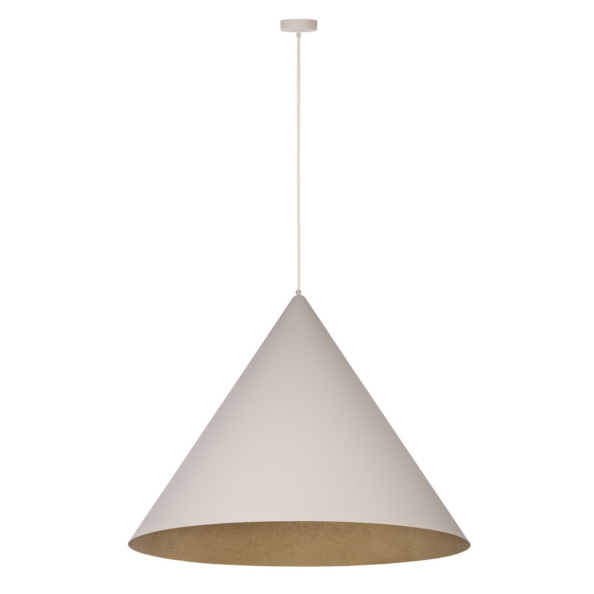 gustowna oprawa Sigma VESUVIO lampa wisząca 41069 kolor beżowy-złoty 1 x E27 15W Led