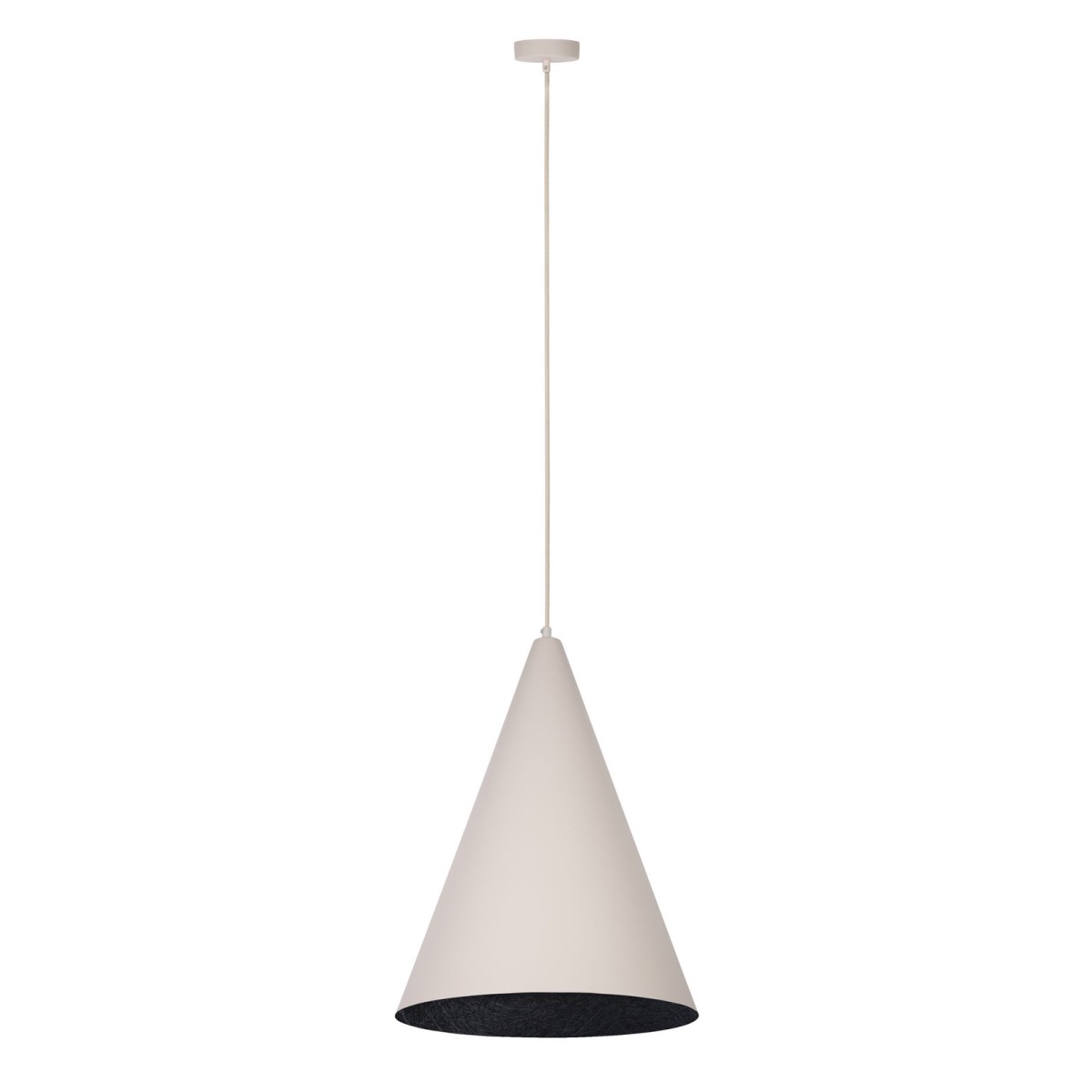 imponująca oprawa Sigma VESUVIO lampa wisząca 41071 kolor beżowy-czarny 1 x E27 15W Led