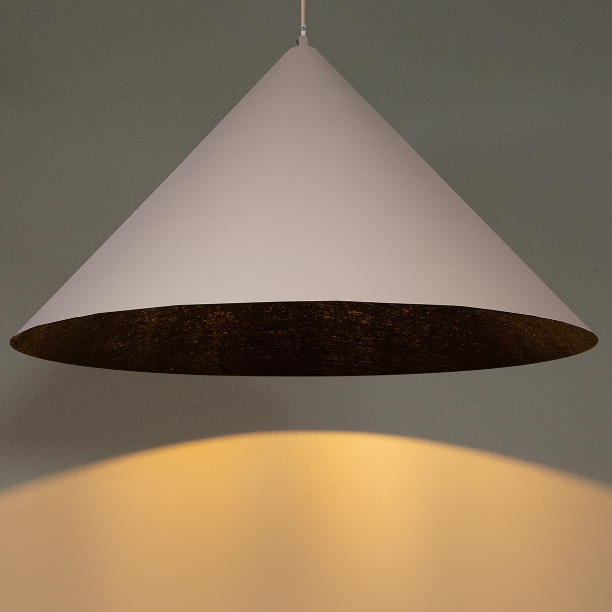 niebanalna oprawa Sigma VESUVIO lampa wisząca 41072 kolor beżowy-czarny 1 x E27 15W Led