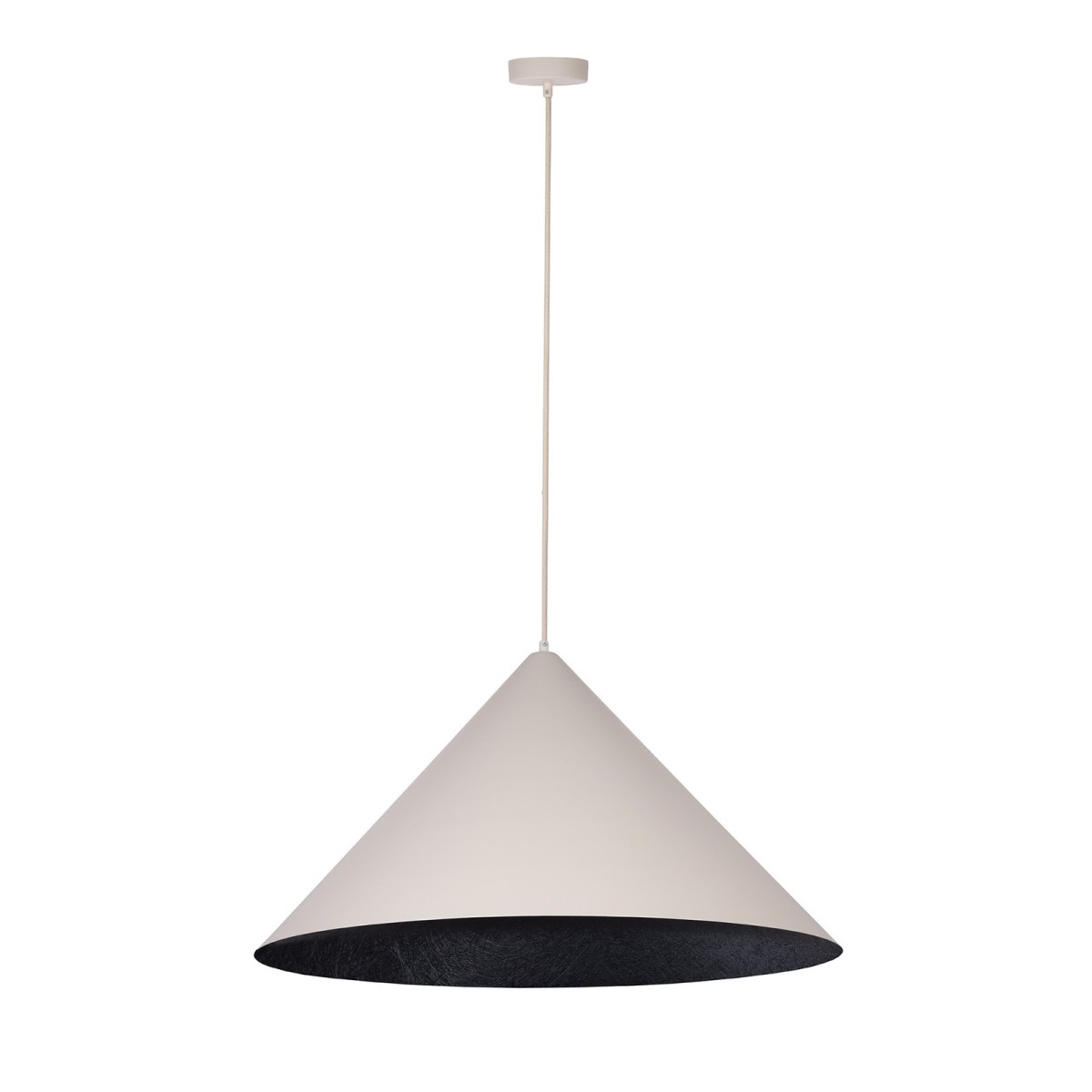 niebanalna oprawa Sigma VESUVIO lampa wisząca 41072 kolor beżowy-czarny 1 x E27 15W Led