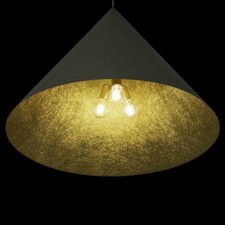 niepowtarzalna oprawa Sigma VESUVIO lampa wisząca 41073 kolor beżowy-czarny 3 x E27 15W Led