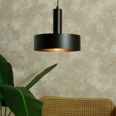 stylowa oprawa Sigma VITRUM lampa wisząca 40811 kolor czarny 1 x E27 15W Led