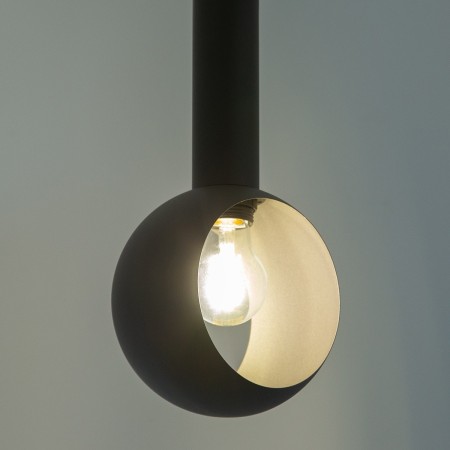estetyczna oprawa Sigma VITRUM lampa wisząca 40972 kolor ciemna oliwka 1 x E27 15W Led